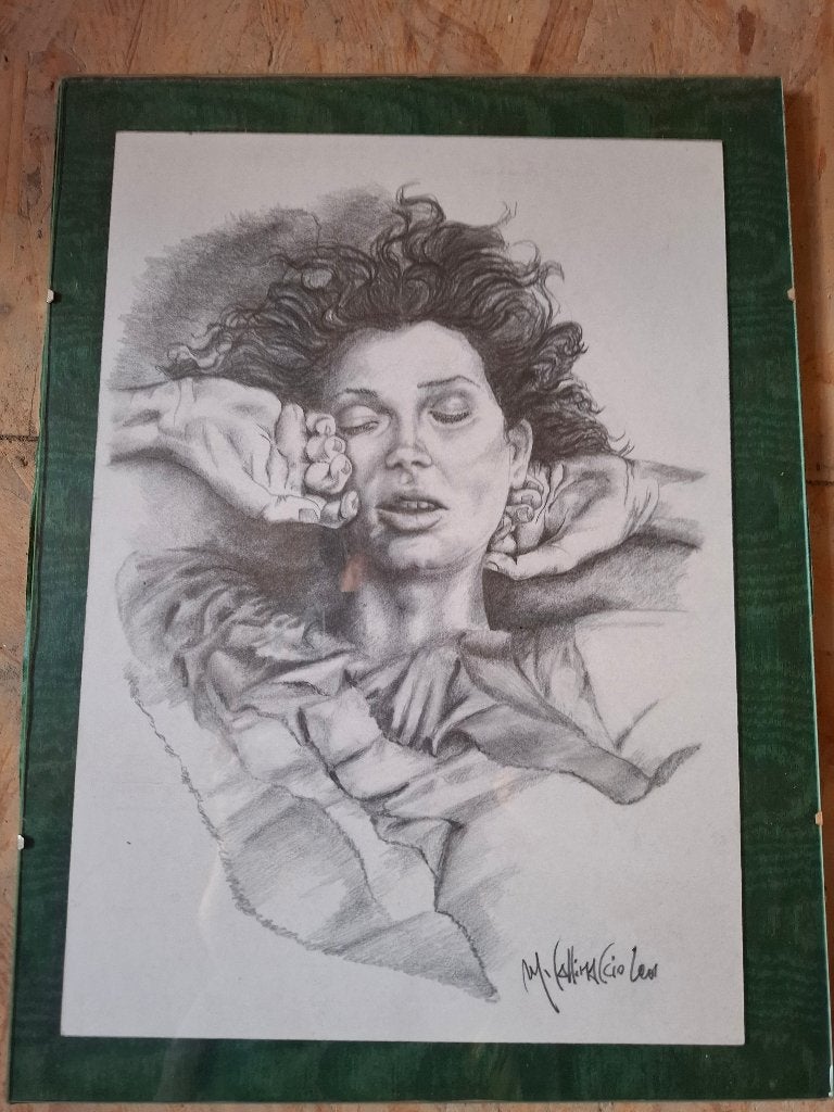 Dessin au fusain, Antiquités & Art, Art | Dessins & Photographie, Enlèvement ou Envoi