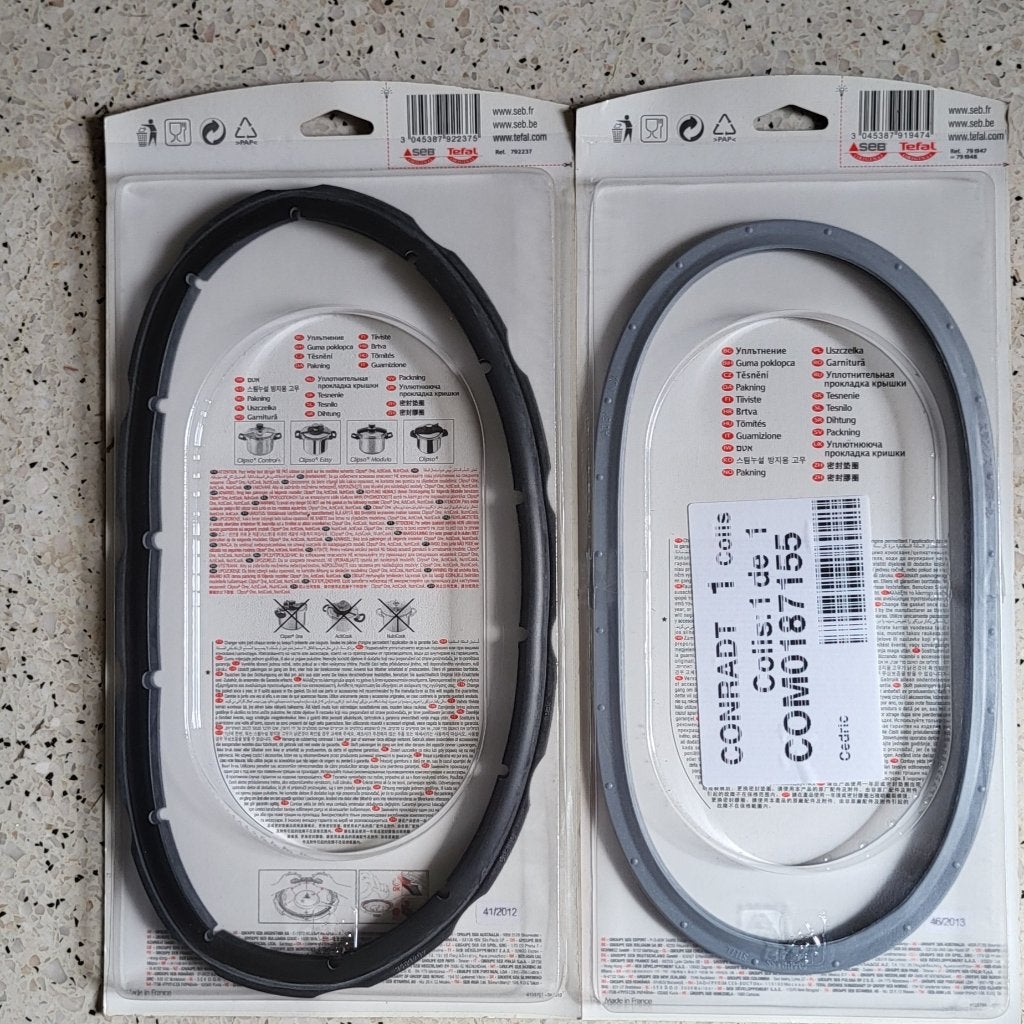 Lot de 2 joints neufs SEB-Tefal Clipso 8L - 10L Ø 253 mm, Neuf, Tefal, Enlèvement ou Envoi, Cocotte