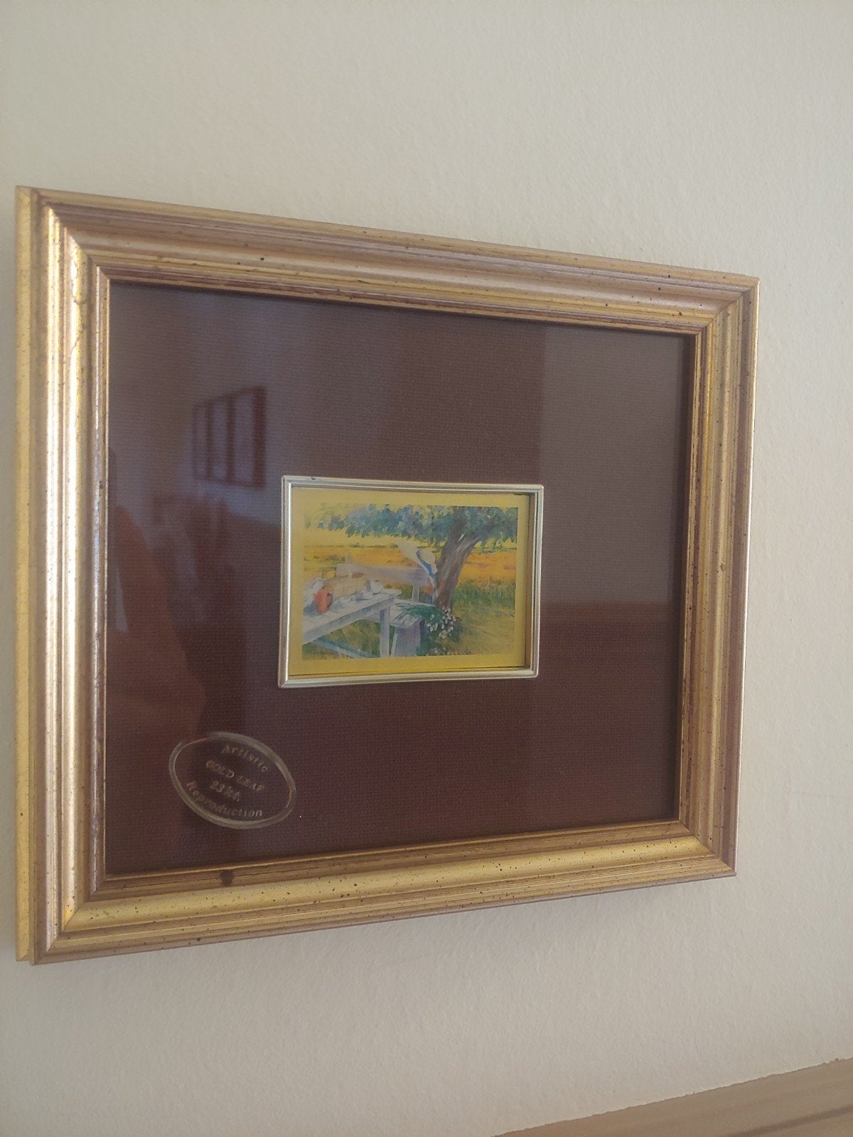 Foglia d'Oro (23 KT bladgoud)
Chromolithografie, Antiek en Kunst, Ophalen, Vintage, Ingelijst