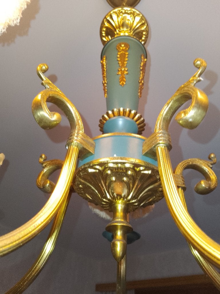 luster   mid century regency style, Ophalen, Zo goed als nieuw