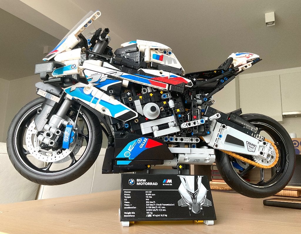 Lego 42130 BMW M 1000 RR, complet. Vélo impressionnant, Enlèvement ou Envoi, Lego, Ensemble complet, Utilisé