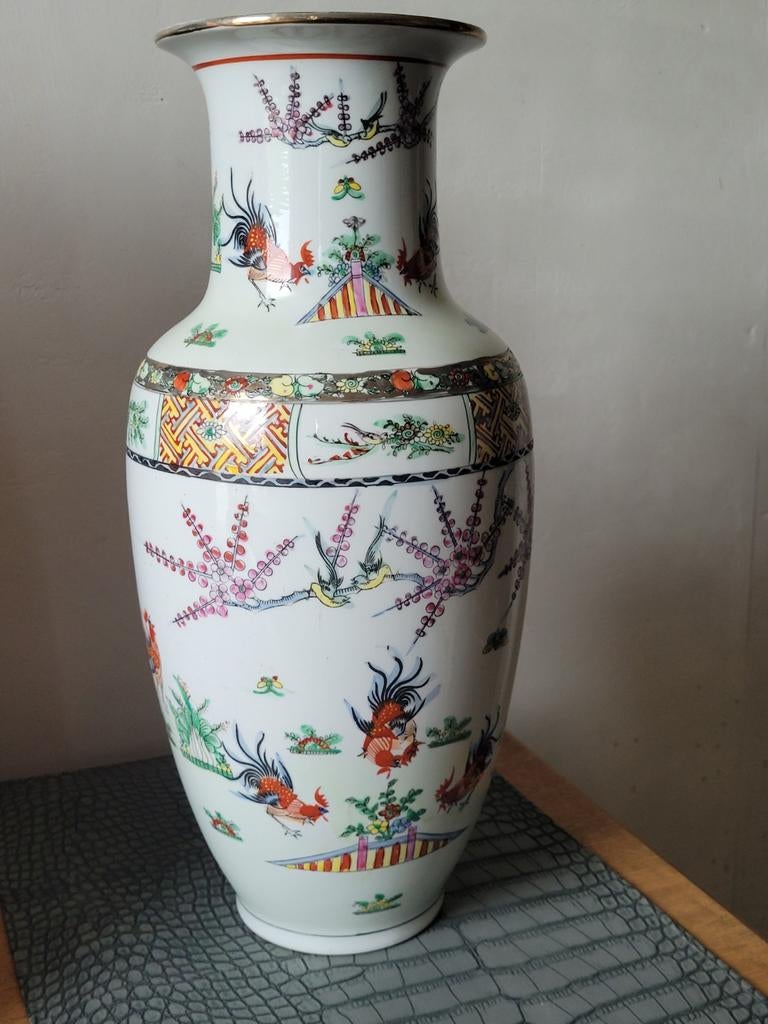Vase porcelaine  chinoise  h. 42 cm, Enlèvement