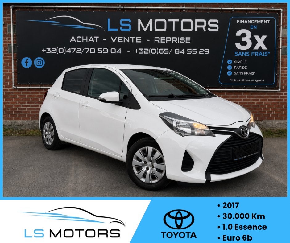 Toyota Yaris 32.000 km!!!, Auto's, Voorwielaandrijving, Stof, Start-stop-systeem, Wit