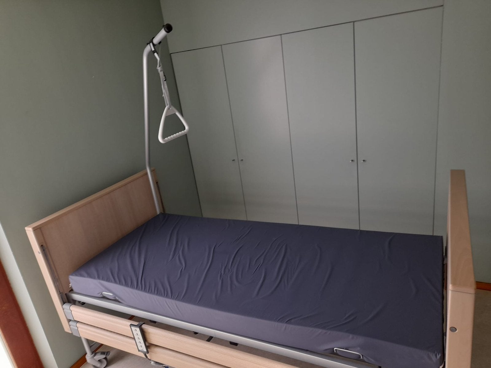 GOHY lit électrique encadrement hêtre 102x214cm, Maison & Meubles, Enlèvement, Comme neuf