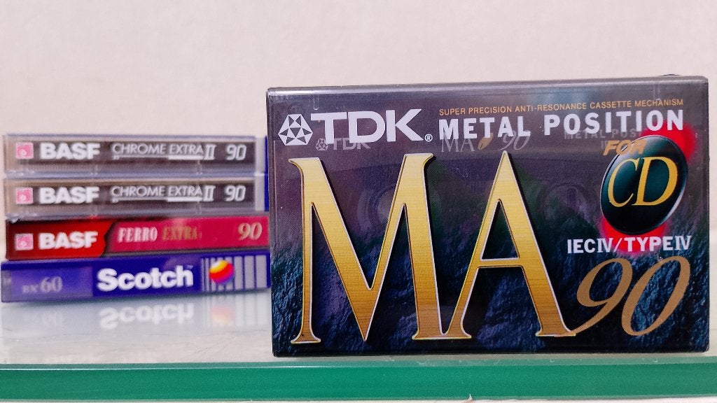 5 X NIEUW ,TDK MA 90 "METAL " & BASF CASSETTE TAPE ., Cd's en Dvd's, Cassettebandjes, Ophalen of Verzenden, Nieuw in verpakking