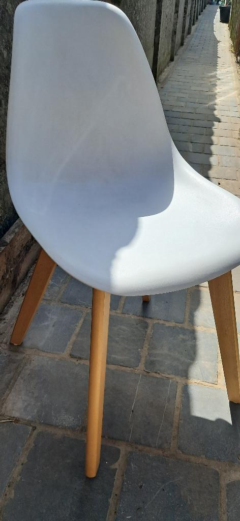 4 stoelen, Huis en Inrichting, Stoelen, Gebruikt, Wit, Vier, Ophalen