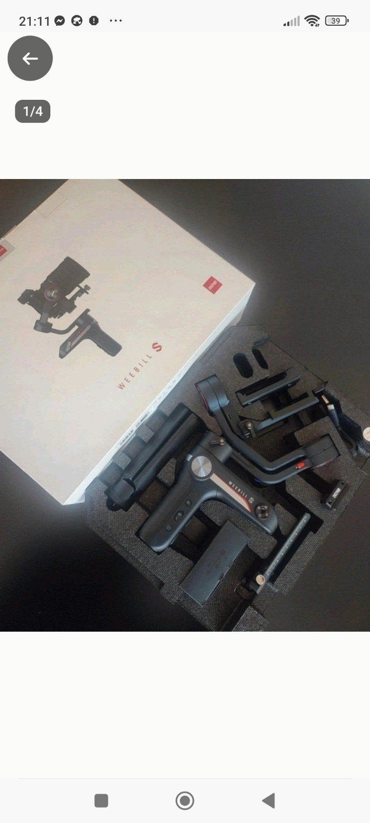 Stabilisateur de caméra, Enlèvement