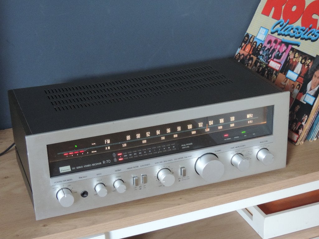 Super ampli Sansui R-70  Fonctionne parfaitement, Audio, Tv en Foto, Versterkers en Ontvangers, Ophalen, Gebruikt
