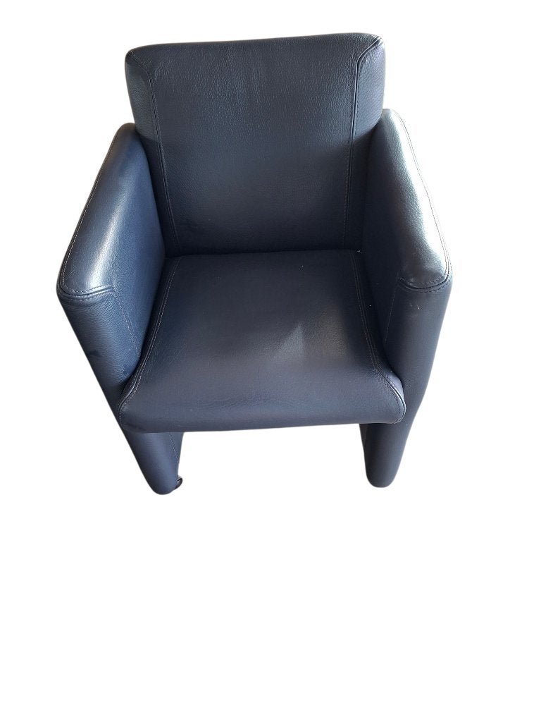 Buffel lederen stoelen, Ophalen, Gebruikt, Blauw, Leer