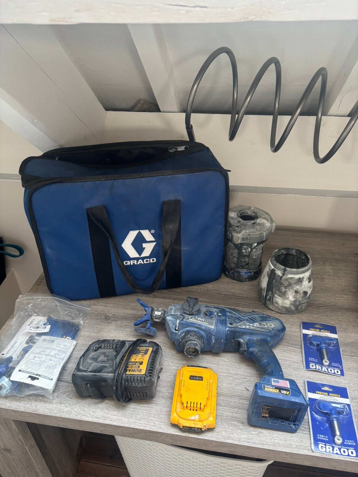 Graco ultra handheld, Ophalen