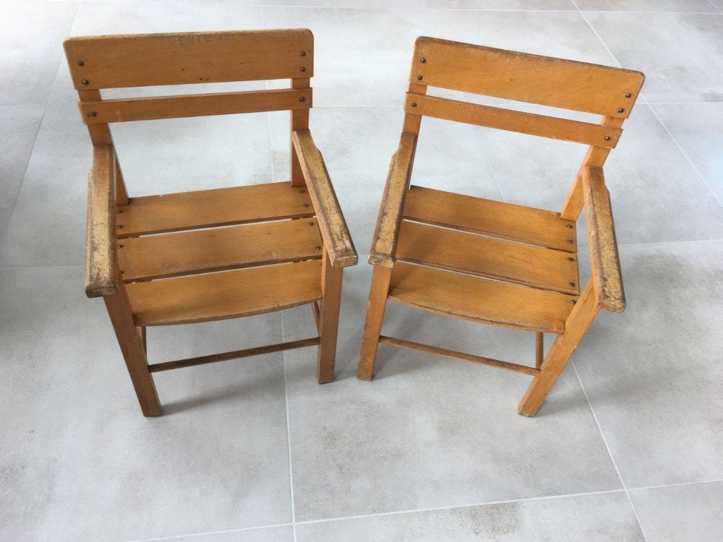 Oude houten kinderstoelen peuterstoeltjes, Kinderen en Baby's, Kinderstoelen, Ophalen of Verzenden, Gebruikt