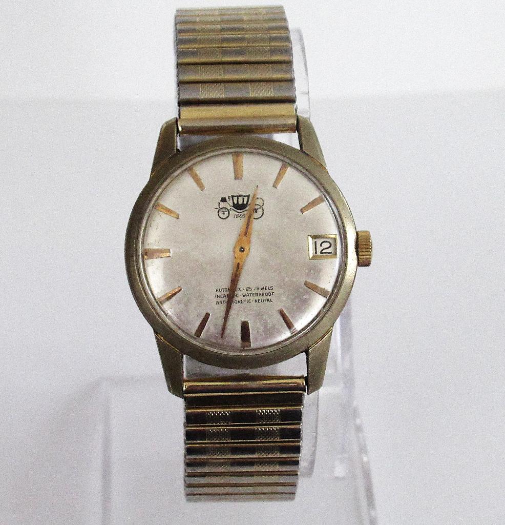 Calendrier de montre automatique suisse vintage Enicar '50., Enlèvement ou Envoi