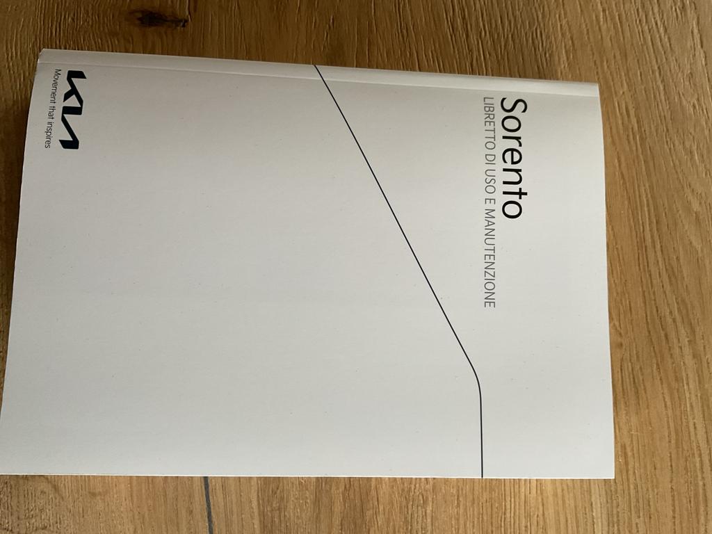 Instructie boek voor kia sorento vanaf 2024 in het italiaans, Ophalen, Nieuw