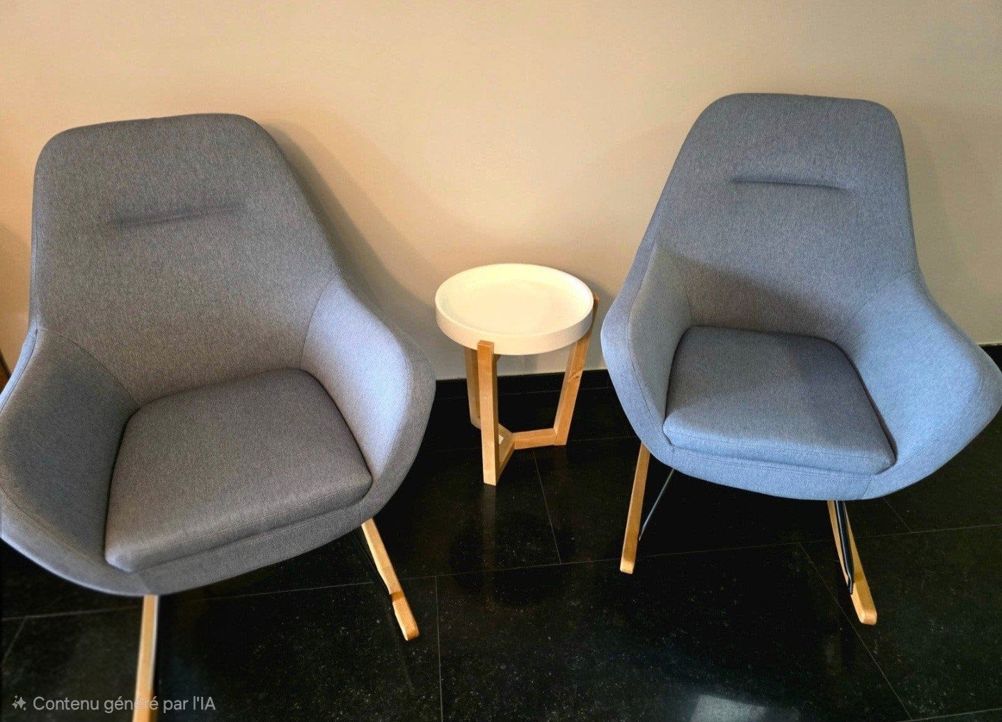 Paire de fauteuils à bascule 110 € pour les deux., Huis en Inrichting, Stoelen, Ophalen, Twee, Blauw, Hout