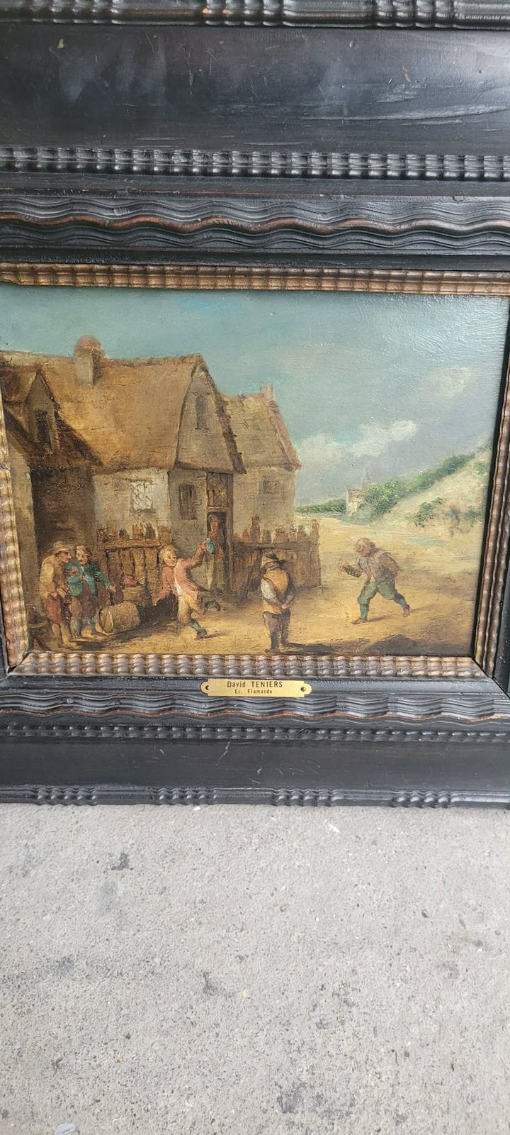 Tableau fin 17 ème ecole Flamande, Antiek en Kunst, Ophalen