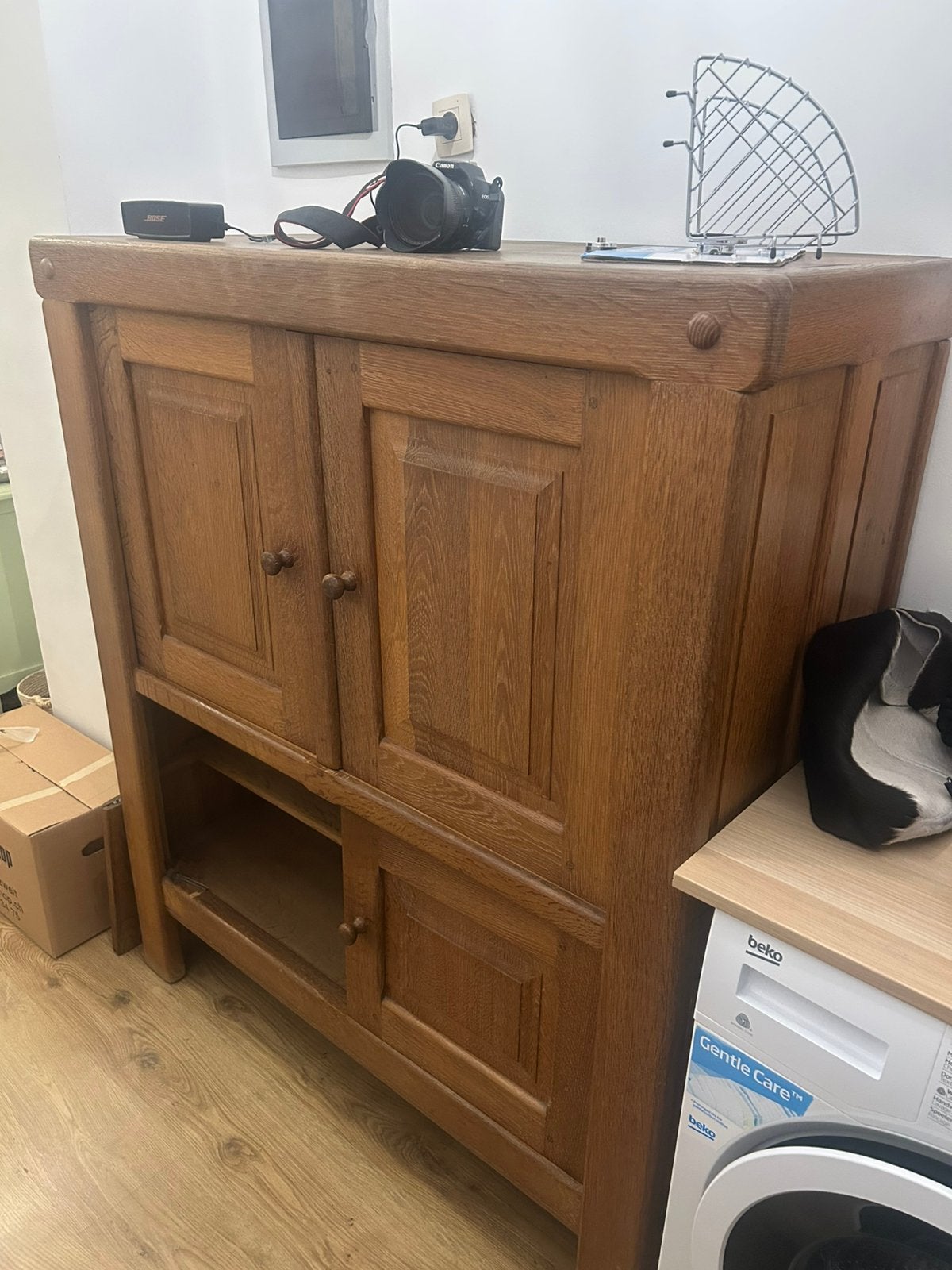 Massief houten kast, Ophalen, Gebruikt