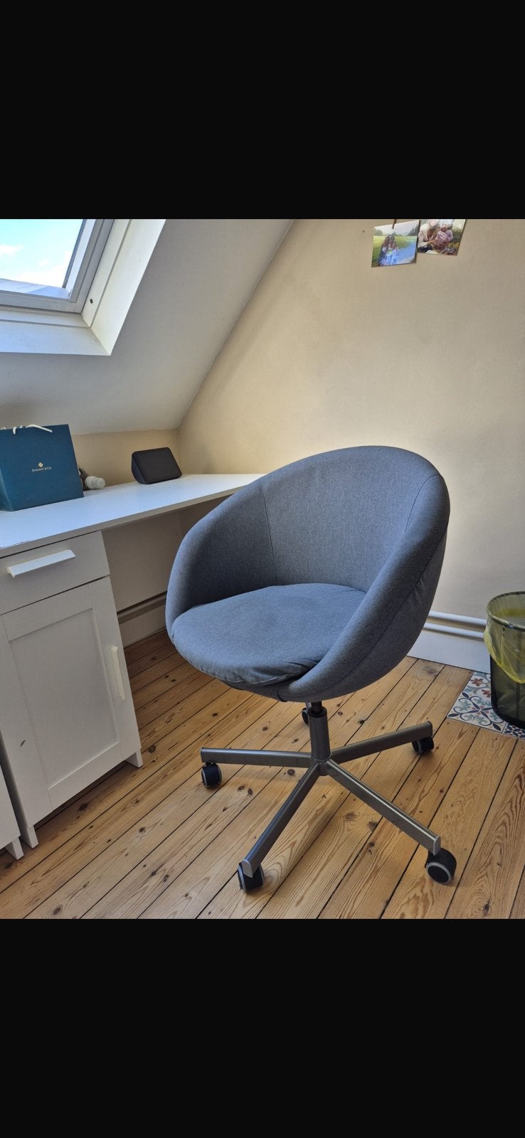 Chais de bureau, Maison & Meubles, Enlèvement, Utilisé, Gris, Chaise de bureau