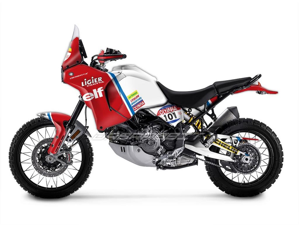 Stickerset ducati desert X, Enlèvement