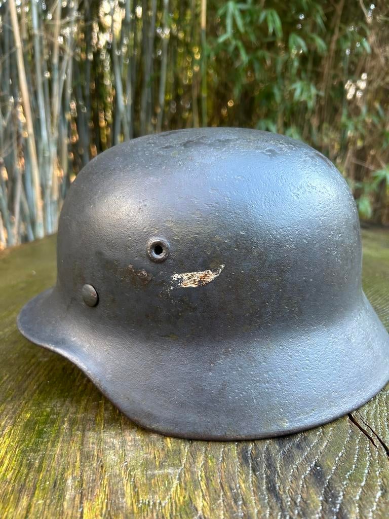 Duitse M40 WW2 Luftwaffe-helm, Verzamelen, Ophalen of Verzenden, Overige soorten