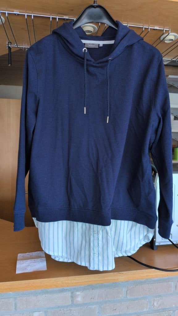 pull à capuche bleu - Jeccica - L - 8€, Vêtements | Femmes, Pulls & Gilets, Taille 42/44 (L), Enlèvement ou Envoi, Comme neuf