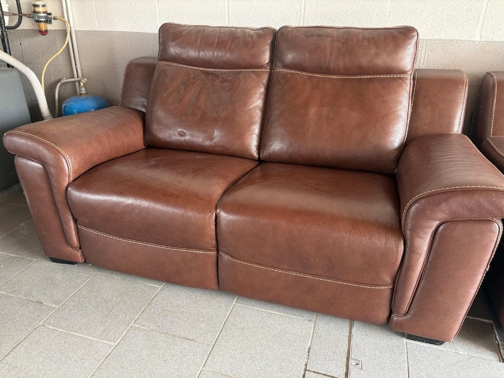 Canapé Château d'Ax 3+2 P & Relax - Sans la moindre griffes, 75 à 100 cm, Banc droit, Comme neuf, Enlèvement