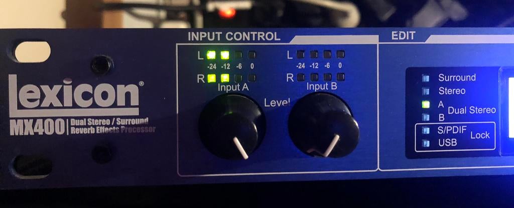 Lexicon mx 400 dual stéréo reverb delay, Muziek en Instrumenten, Ophalen, Zo goed als nieuw, Reverb