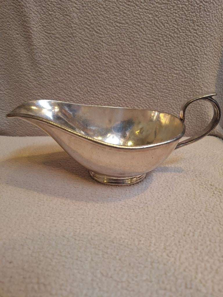 Verzilverde sauskom Wiskemann, Antiek en Kunst, Antiek | Zilver en Goud, Ophalen of Verzenden