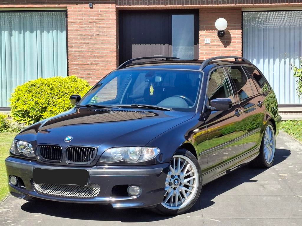 ***Bmw serie 3 320d e46 Touring pack M int/ext carbonswartz*, Auto's, Achterwielaandrijving, Zwart, Overige kleuren, Leder