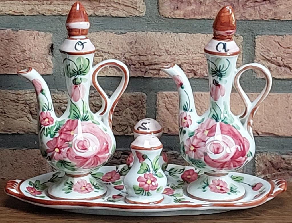 Compleet keramieken servies - Handgeschilderd - Giulianelli, Antiek en Kunst, Ophalen