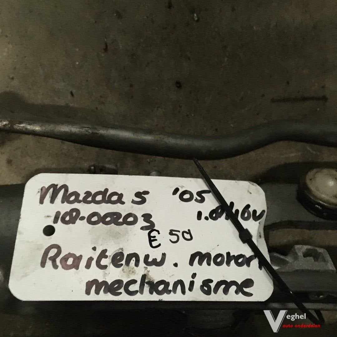 Mazda 5 1.8 16v 2005 Wagennr 1800203 Ruitenwissermechaniek m, Gebruikt, -, -, Ophalen of Verzenden