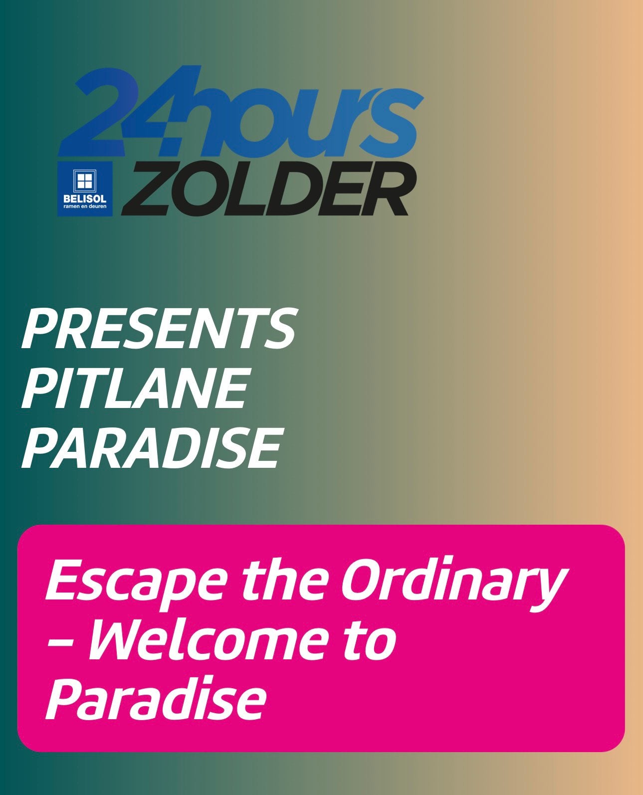 Gezocht: 2 tickets vip pitlane paradise 24 hours of  zolder, Twee personen