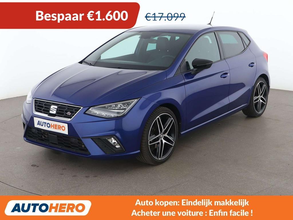 SEAT Ibiza 1.0 TSI FR (bj 2021, automaat), Auto's, Seat, Gebruikt, Blauw, Alcantara, Ibiza