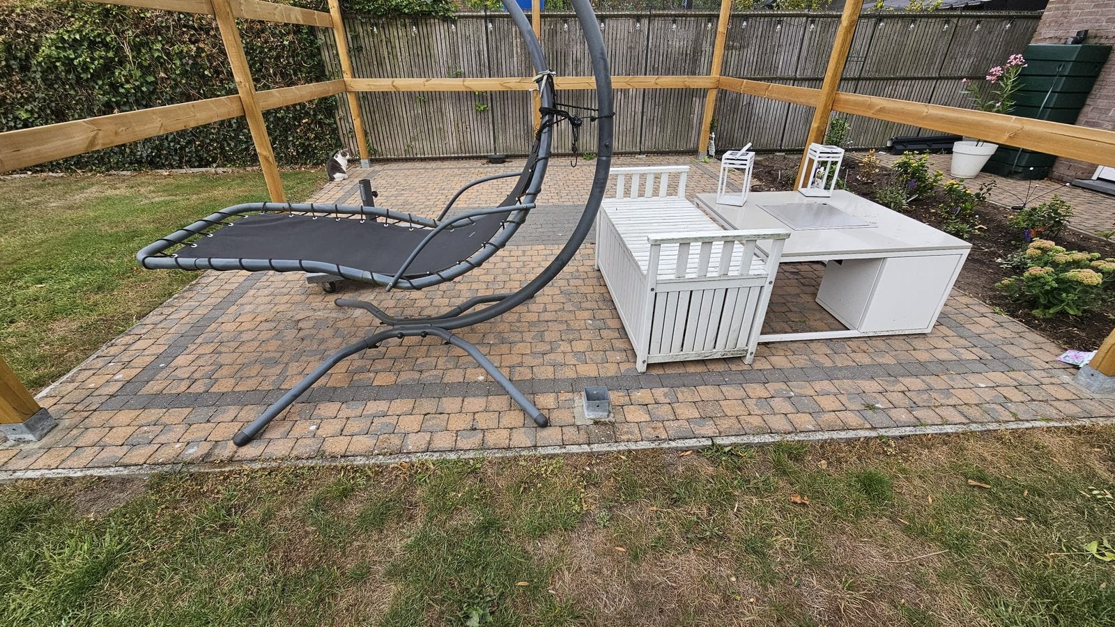 12x12 op 6  klinkers 25m2, Tuin en Terras, Tuinsets en Loungesets, Ophalen, Zo goed als nieuw