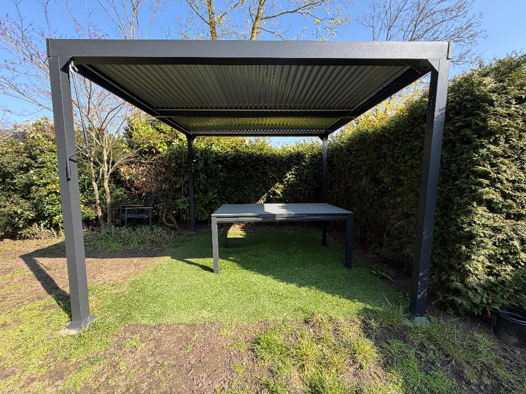 Set de jardin - pergola en aluminium à table, Enlèvement, Comme neuf, Autres types