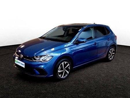 Volkswagen Polo 1.0 TSI Life Business OPF DSG, Auto's, Automaat, Blauw, 122 g/km, Polo