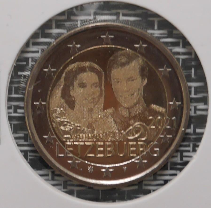 Piece 2 euros Luxembourg 2021, Timbres & Monnaies, Monnaies | Europe | Monnaies euro, Enlèvement ou Envoi, Luxembourg, 2 euros