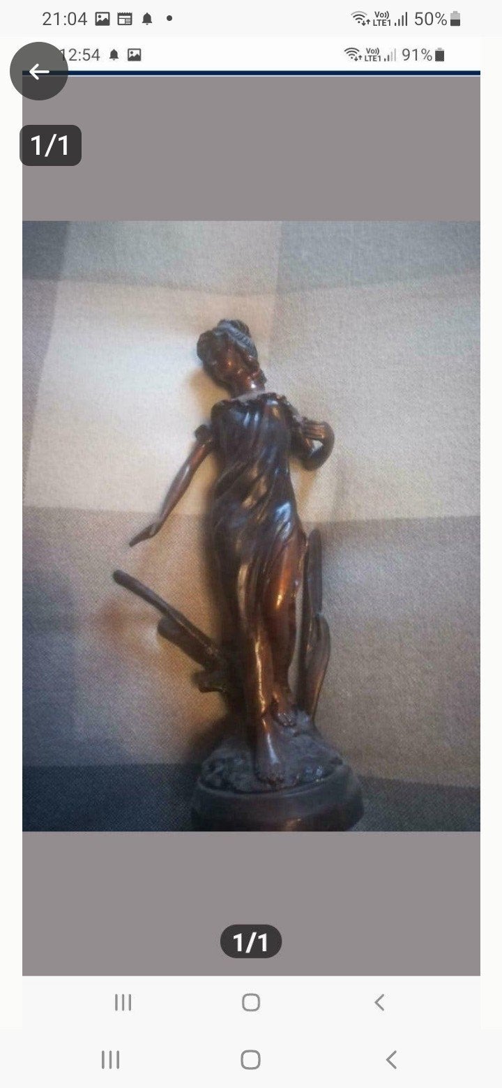 bronzen beeld, Antiek en Kunst, Ophalen