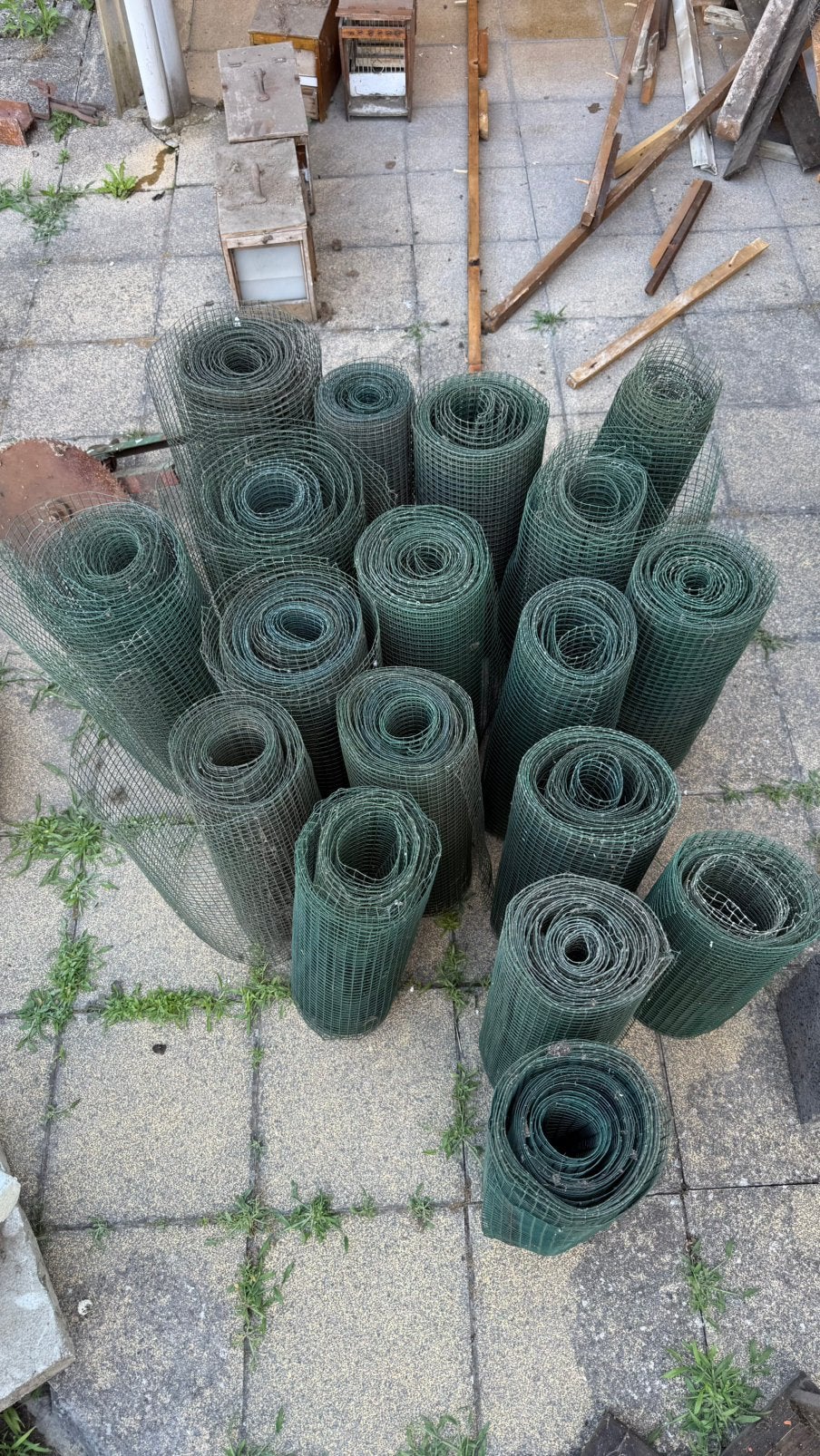 Kippengaas/kippendraad vierkante mazen 12.7, Tuin en Terras, Gaas en Draad, Zo goed als nieuw, Draad, Ophalen