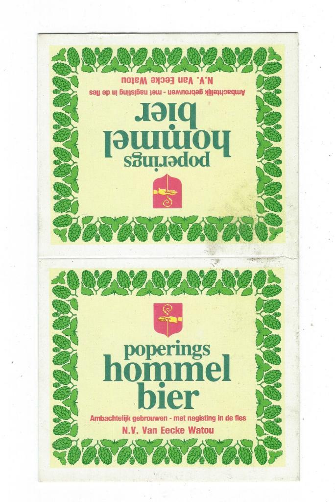 Poperings Hommelbier promo jaren 80/90, Verzamelen, Ophalen of Verzenden, Gebruikt, Overige typen