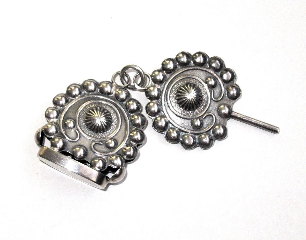 Antiek zilver chatelaine hangers signet en zakhorlogesleutel, Ophalen of Verzenden