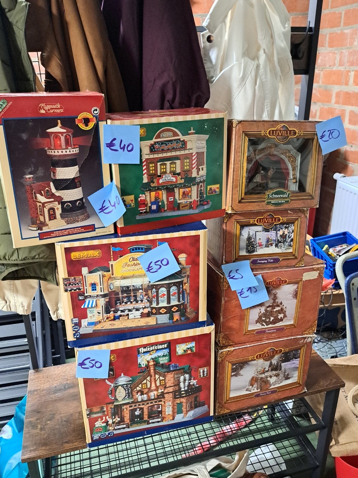 Maisons de Noël confortables et décors miniatures (Lemax & L, Enlèvement, Utilisé