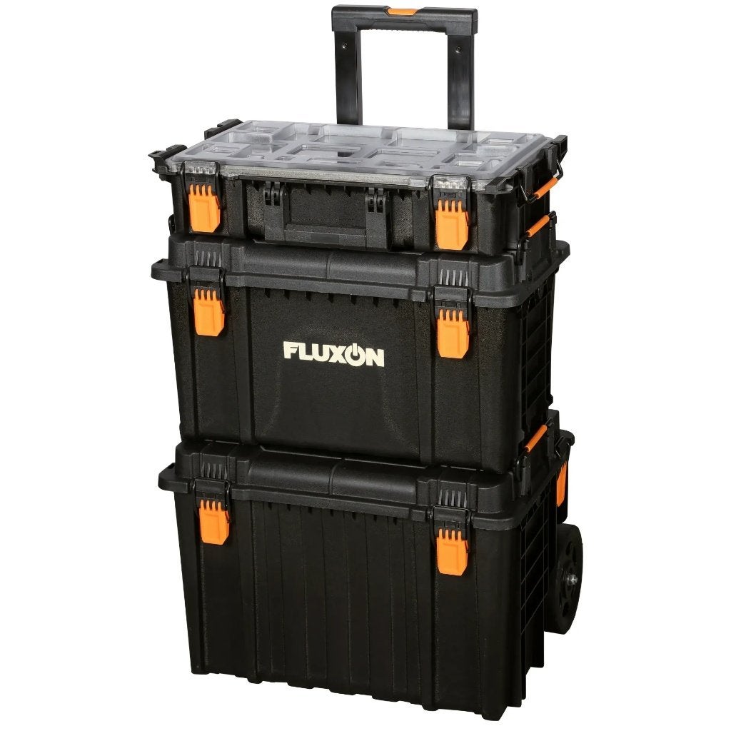 Fluxon 3-delige verrijdbare gereedschapskistenset, Verzenden