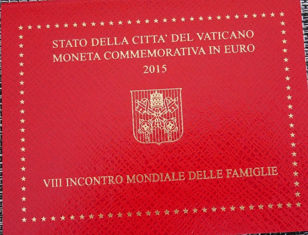 2 euros Rencontre mondiale des familles - Vatican 2015, Timbres & Monnaies, Enlèvement ou Envoi, Vatican, 2 euros