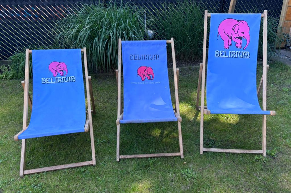 Delirium strandstoelen, Ophalen, Gebruikt, Overige materialen, Inklapbaar