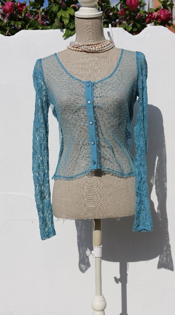 Mais il est où le soleil Blouse Maat S, Kleding | Dames, Blauw, Mais il est où le Soleil, Ophalen of Verzenden, Zo goed als nieuw