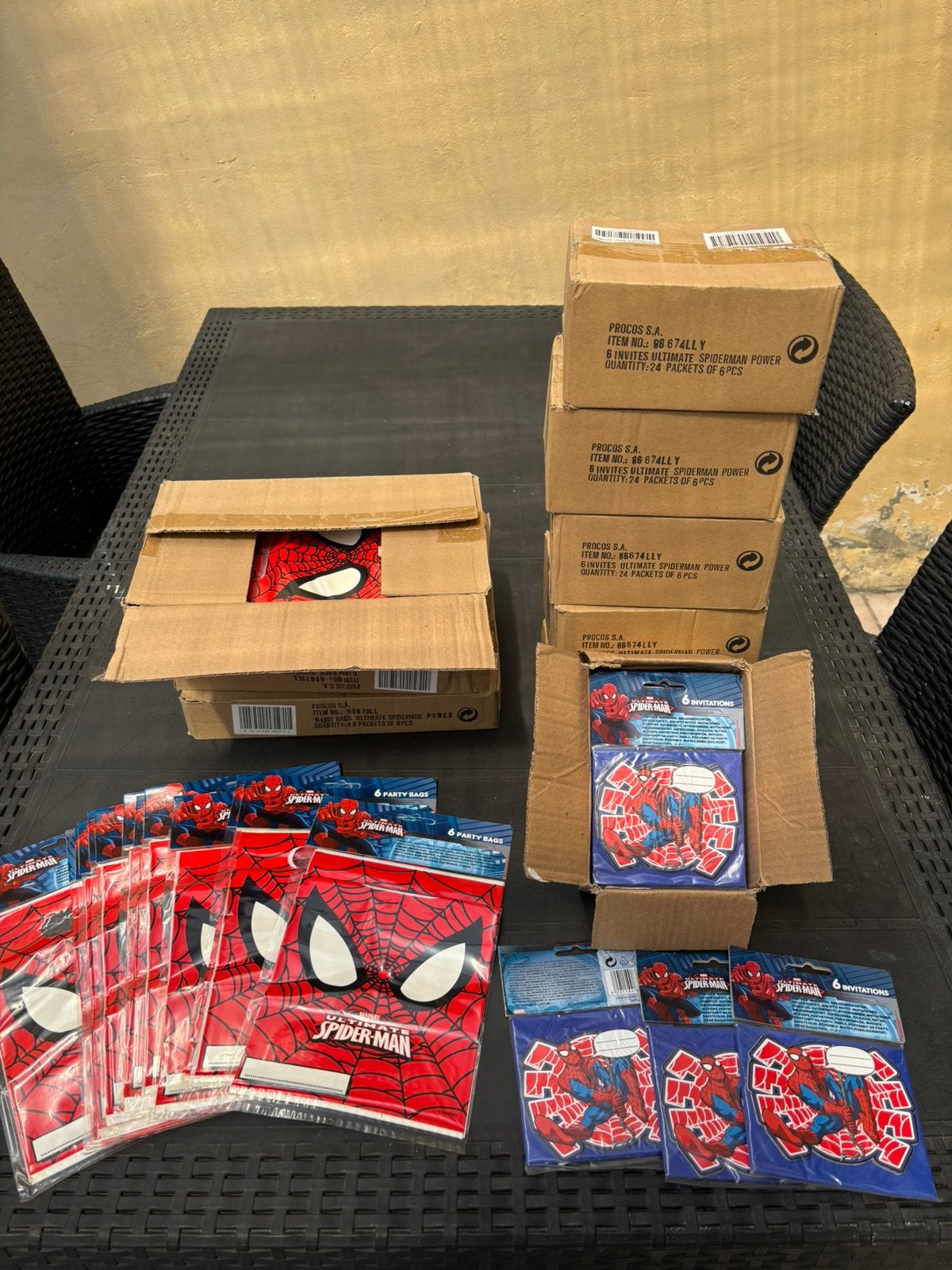 Lot anniversaire spiderman 2016 pieces, Ophalen of Verzenden, Nieuw