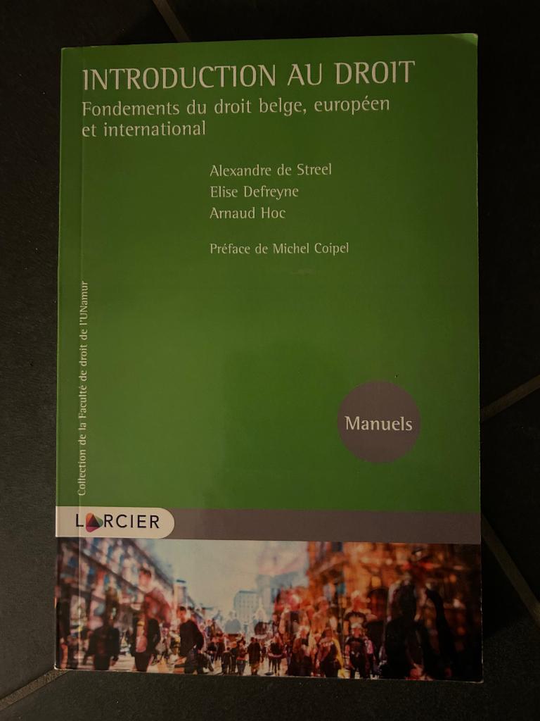 Introduction au droit, Larcier, Enlèvement ou Envoi, Autres niveaux, Comme neuf