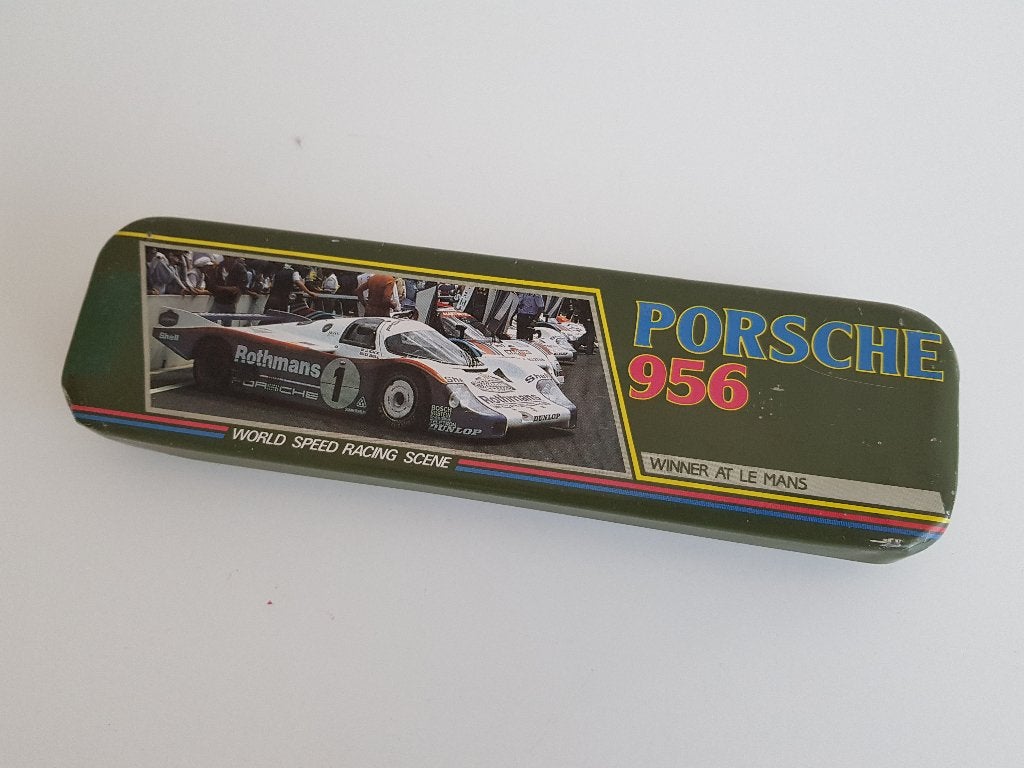 Porsche - Vintage Pencil Case '80 - 24hr Le Mans Winner, Ophalen of Verzenden, Gebruikt, Auto's