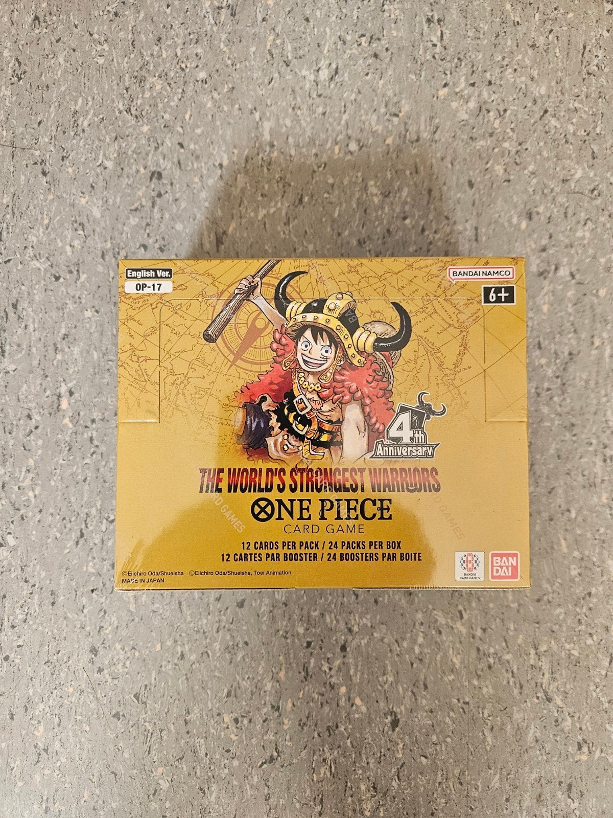 One Piece 17 OP 17 boosterbox The World's strongest warriors, Ophalen of Verzenden, Nieuw, Boosterbox, Foil