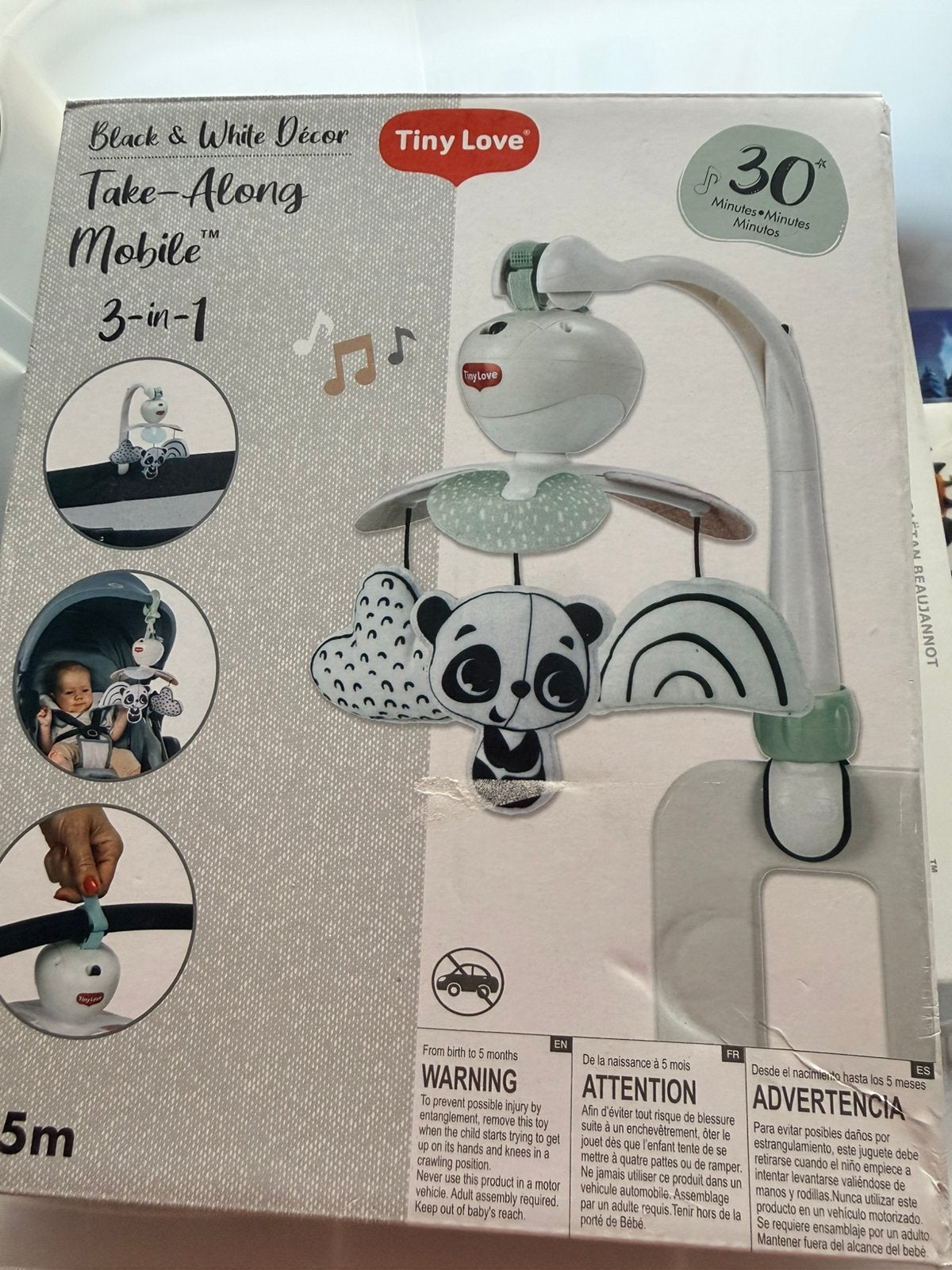 Tiny love take alnog mobile, Kinderen en Baby's, Ophalen of Verzenden, Zo goed als nieuw, Mobiel, Met geluid